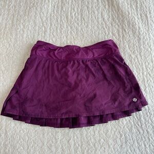 Lululemon Wine Colored Tennis Skirt
